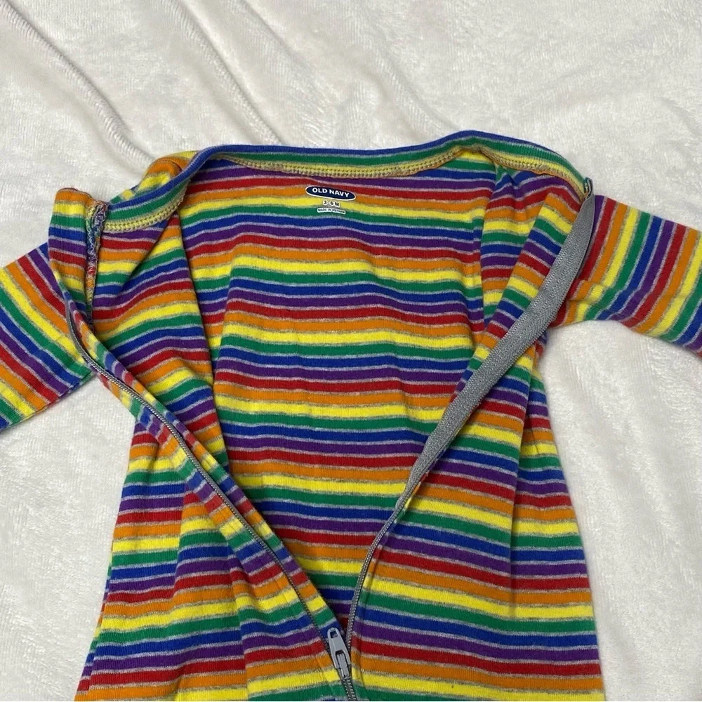 Old Navy 3-6 Month Rainbow Stripe Sleeper